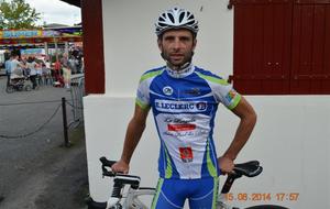 Aurélien MICHEAU Vainqueur à SAUBION le Samedi 23 Janvier 2016. Cyclocross organisé par le club Des Boucles de L'Adour en 2ème Catégorie Ufolep.